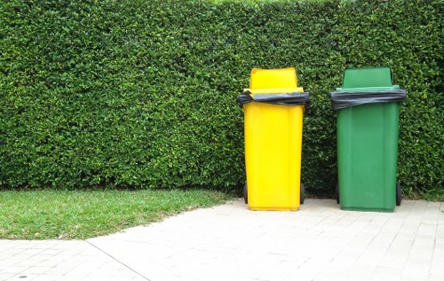 Community members participating in a clean-up event